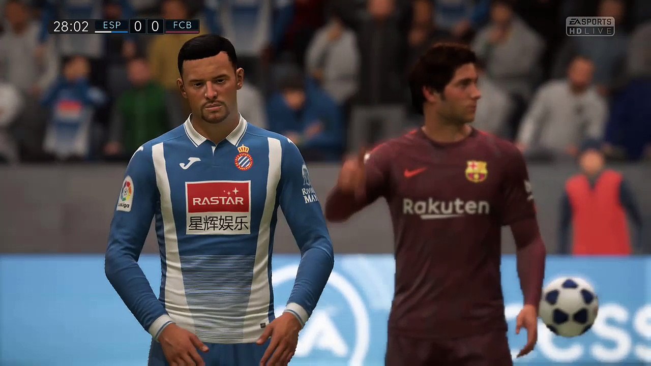 Espanyol - Barcelona 17/01/2018 Copa del Rey Pronostico highlights goles Gameplay fifa18