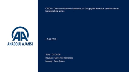 Üst geçidin camını kıran kişi - ORDU