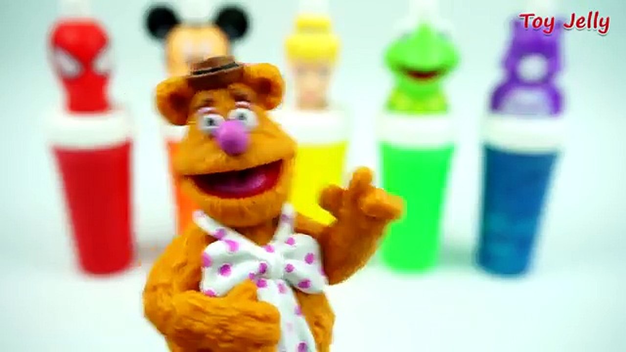 Learn Colors Slime Toy Surprises for Kids Mickey Mouse Disney Princess Finger Family Nursery Rhymes