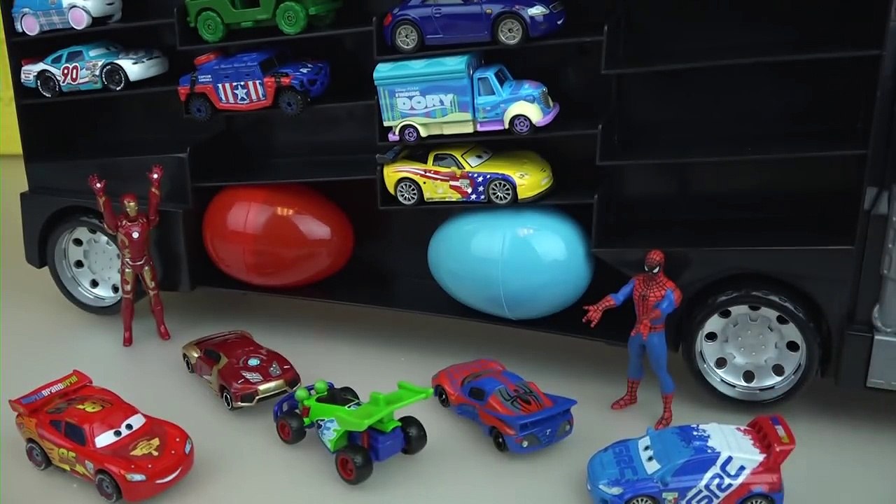 Heroes Cars truck and Robocar poli surprise eggs car toys play