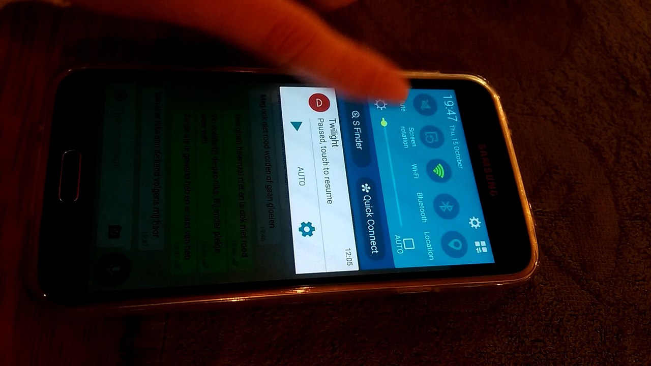 Samsung S5 screen problem