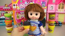 Baby doll Ice cream play doh toys play