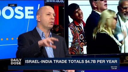 DAILY DOSE | Israel-India trade totals $4.7B per year | Wednesday, January 17th 2018