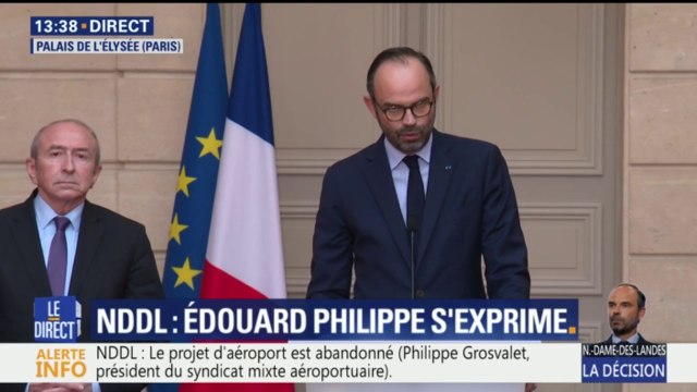 E.Philippe sur NDDL : Je constate que les conditions ne sont pas réunies