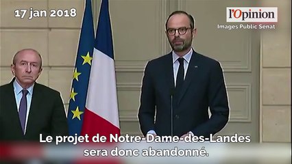 NDDL: «le projet sera abandonné», annonce Edouard Philippe