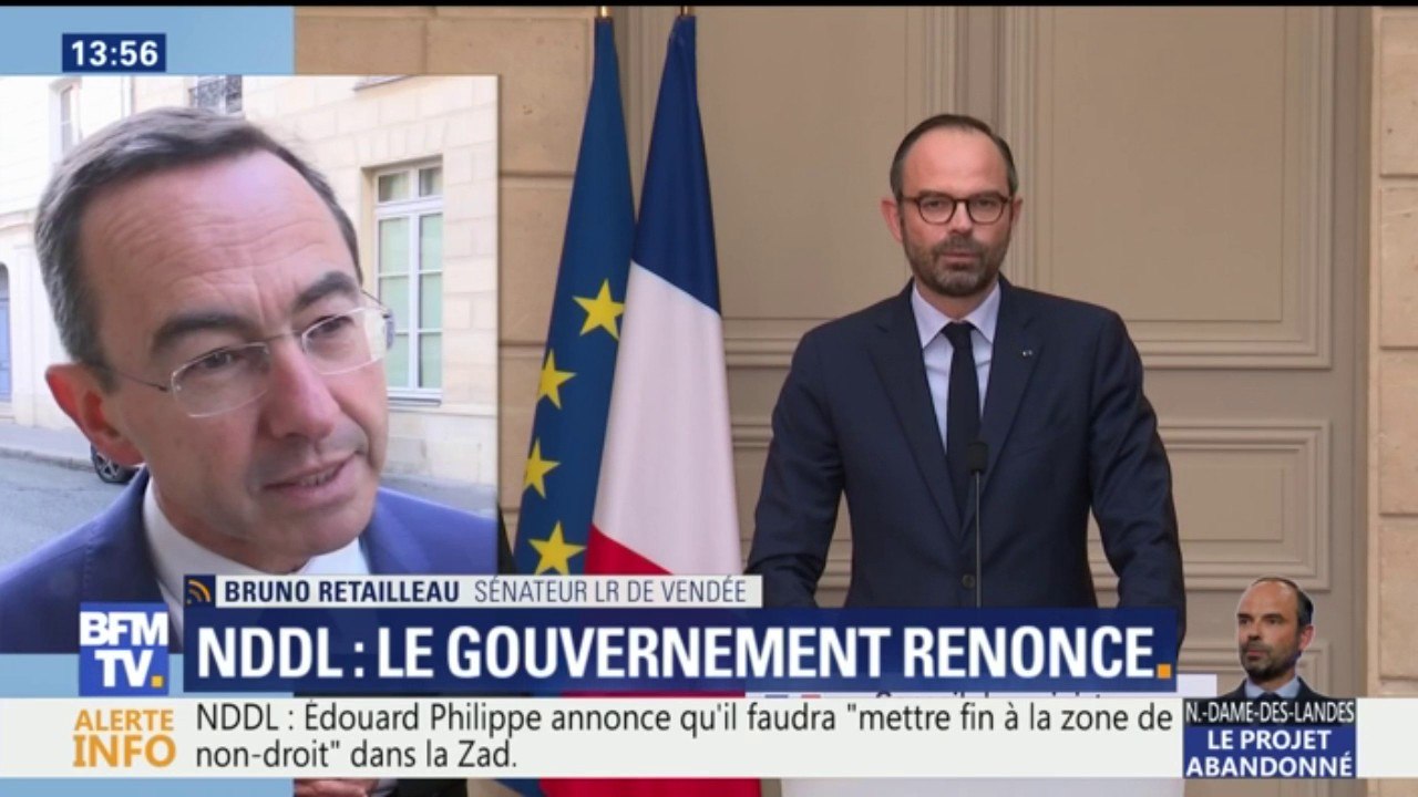 Retailleau sur NDDL: "C'est une capitulation, un renoncement, l'abandon du Grand-Ouest"