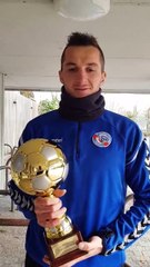 Remise du du « Ballon Bleu Planète Racing 2017 » à Dimitri Lienard