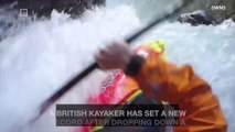 Amazing Video as Kayaker Descends a 128 Foot Waterfall