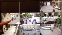 ‫لقطات توضح لحظة انفجار الإسكندرية من كاميرات مراقبة الكنيسة المرقسية‬‎