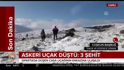 Askeri uçak düştü: 3 şehit