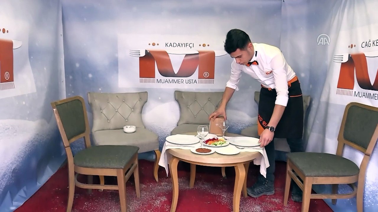 'İglo evde' cağ kebabı keyfi - ERZURUM