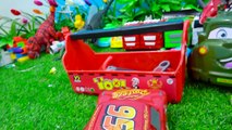 Lightning Mcqueen Car Toys Car 3 In Rescuers Repair Helicopter ! Funny Truck Toy Kids