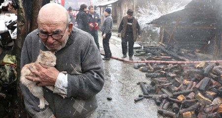 Download Video: Sobayı Yakmak İsterken Evini Yakan Bolulu Ali Amcaya Valilik Yardım Eli Uzattı