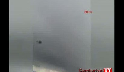 CASA tipi CN 235 uçağının düştüğü bölgeden ilk görüntüler