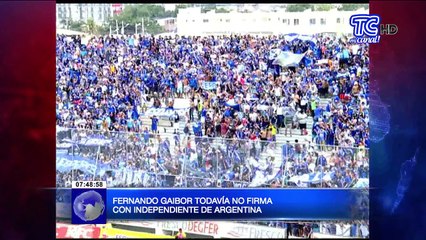 Fernando Gaibor todavía no firma con Independiente de Argentina