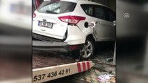 Kaza yapan otomobil restorana girdi - BURDUR