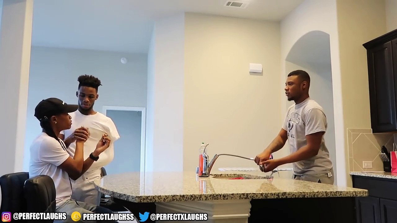SMOKING IN OUR HOUSE PRANK ON AR'MON AND TREY!!!