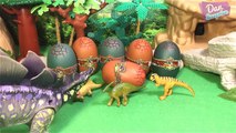 9 DINOSAURS ANIMALS SURPRISE TOYS 3D PUZZLES for kids - Indominus Rex Tyrannosaurus Velociraptor