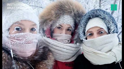 En Sibérie, il fait si froid que les cils des Russes ont gelé