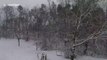 Drone flies into snow storm in North Carolina