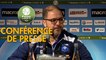 Conférence de presse AJ Auxerre - Chamois Niortais (5-0) : Pablo  CORREA (AJA) - Denis RENAUD (CNFC) - 2017/2018
