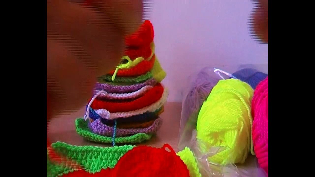 CAL Bunte Baby Decke ,3 Granny muster