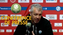 Conférence de presse Stade de Reims - Tours FC (1-0) : David GUION (REIMS) - Jorge COSTA (TOURS) - 2017/2018