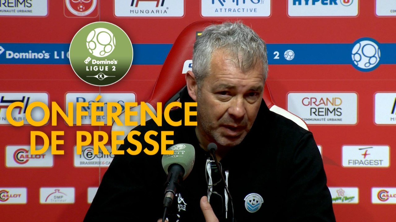Conférence de presse Stade de Reims - Tours FC (1-0) : David GUION (REIMS) - Jorge COSTA (TOURS) - 2017/2018