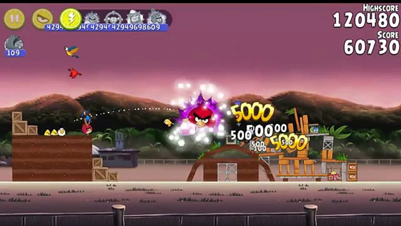 Angry Birds Rio Airfield Chase All levels
