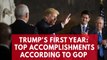 Donald Trump's top accomplishments in his first year as president