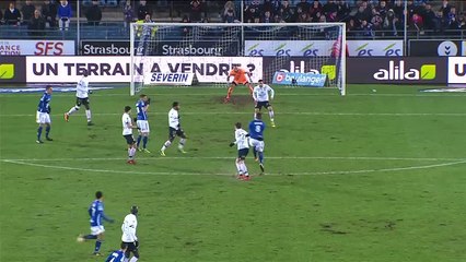 Jean-Eudes Aholou  Goal HD - Strasbourg	1-0	Dijon 20.01.2018
