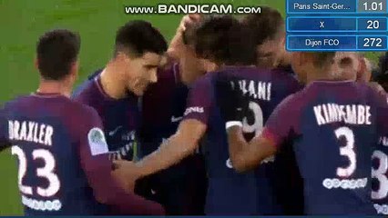 Edinson Cavani Goal HD - Paris Saint Germain 3-0 Dijon 17.01.2018
