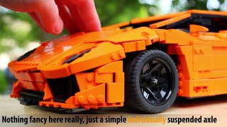 Lego RC Lamborghini Aventador /Sbrick, Custom LEDs, Twin XLs