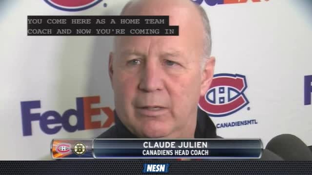 NESN Live: Former Bruins Coach Claude Julien's First Appearance In Boston Since Released