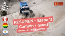 Resumen - Camiones/Cuadriciclos - Etapa 11 (Belén / Fiambalá / Chilecito) - Dakar 2018