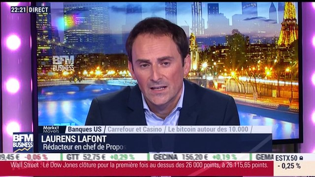 Market Movers: banques américaines, le bitcoin autour des 10 000, Carrefour et Casino - 17/01