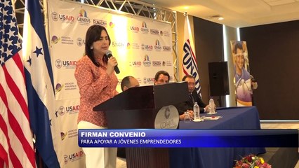 Firman convenio para apoyar a jóvenes emprendedores