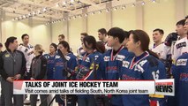 President Moon visits Olympic squad 
