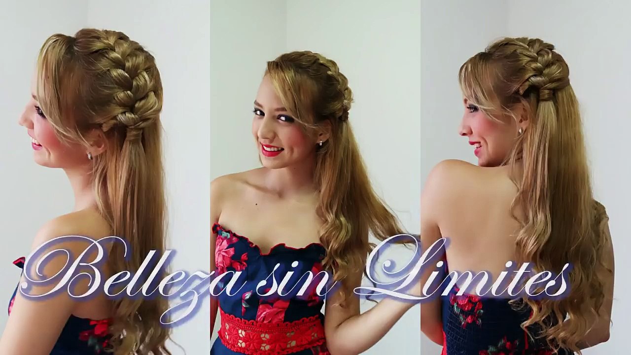 Peinados de Novia o Quinceanera con Trenzas y Rizos