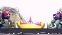 VR 360 Velociraptor AWESOME Launched Roller Coaster 360 Degree POV IMG Worlds Dubai UAE