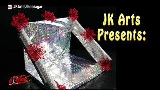 DIY Easy Ganpati Thermocol Makhar Decoration | How to make | JK Arts 1059