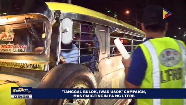 'Tanggal bulok, iwas usok' campaign, mas paiigtingin pa ng LTFRB