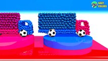 Learn Colors With 3d Truck Cars shape and Soccer Balls For Kids Toddlers Babies-aR2ckqxci
