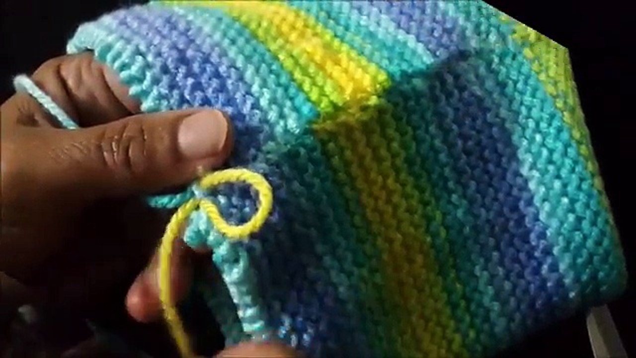 Baby Cap With Multy-Color Yarn in Urdu/Hindi by Azra Salim