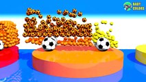 Learn Colors With 3d Truck Cars shape and Soccer Balls For Kids Toddlers Babies-aR2ckqxciiY