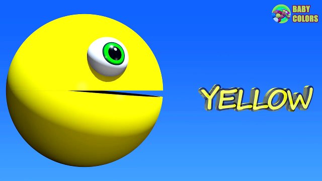 ⚽ Learn COLORS With 3D Growing Soccer Ball And Funny PACMAN For Kids Toddlers Ba