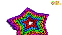 Learn Colors with a lot of Soccer Balls and 3D St