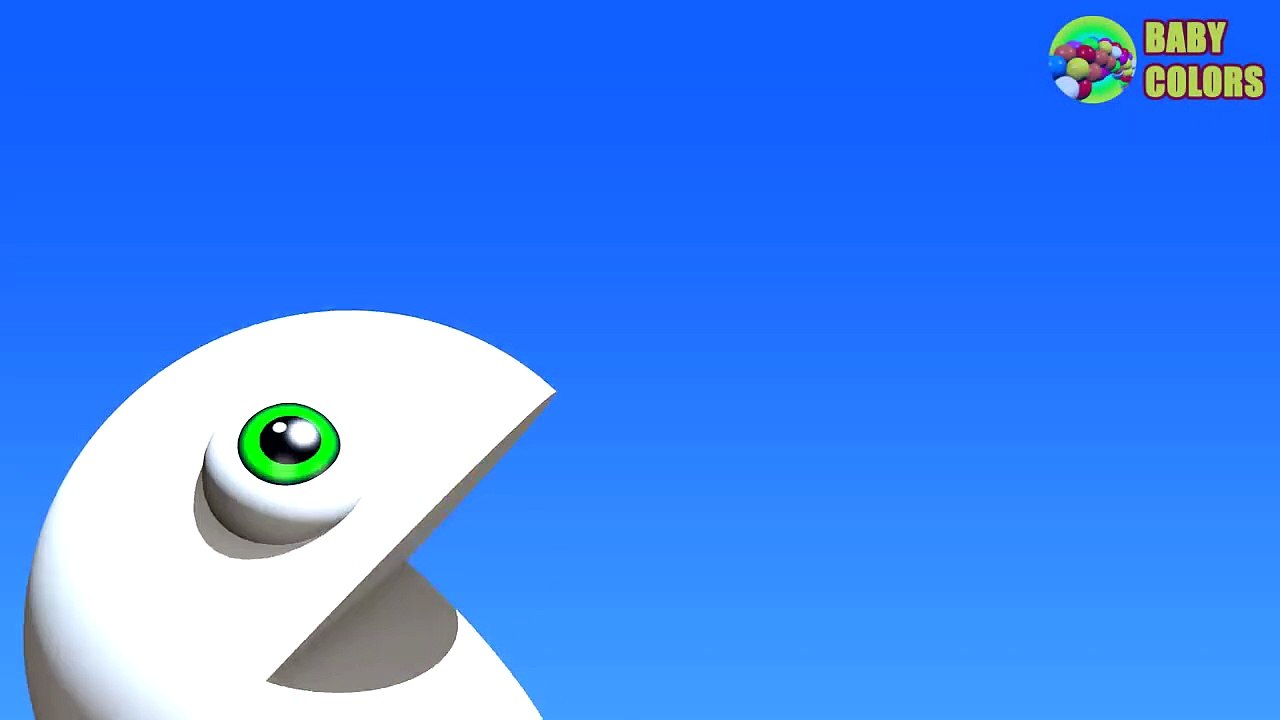 Learn COLORS With 3D ICE CREAM And PACMAN For Kids Babies Toddlers-RWiRc7L9X