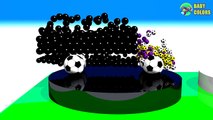 Learn Colors With 3d Truck Cars shape and Soccer Balls For Kids Toddlers Babies-aR