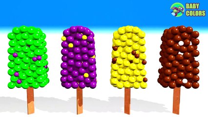 Learn Colors With Magic 3D Ice Cream M&M Balls For Kids Children Babies-WGb8XcYuLLA